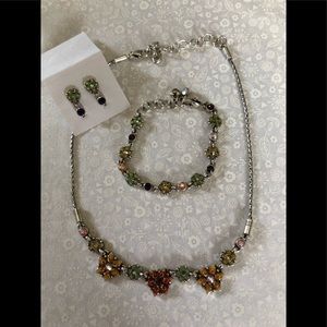 Vintage Brighton necklace, bracelet, earrings set